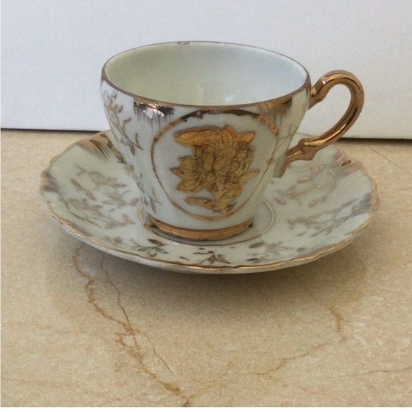 Vintage Sterling China 5 Demitasse cups and saucers. - Picture 2 of 7